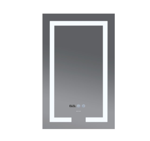 Дзеркало MIXXUS Hard MR06-50x80 годинник, LED-підсвічування, антизапотівання (MI6011) - 2