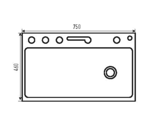 Кухонна мийка Zerix ZH7546-Set-02 Nano-Black з нерж сталі (ZM5576) - 8
