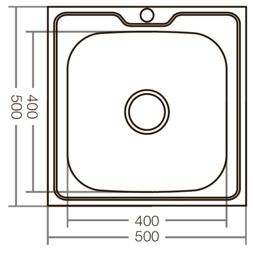 Мойка кухонная Zerix Z5050-06-160P (polish) (ZS0580) - 4