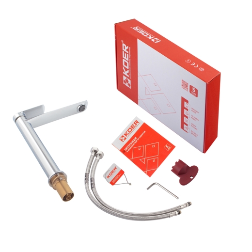 Смеситель для умывальника Koer KB-11028-01 высокий (KR5293) - 5