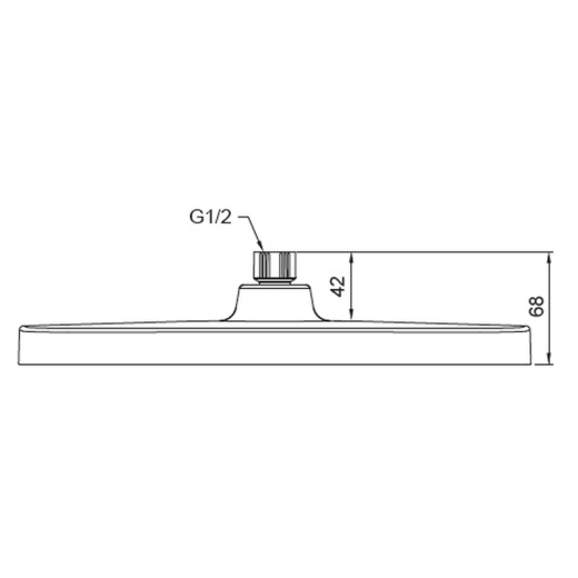 Лійка для душу стельова Koer KP-0402-03-OH 310x200мм (KR4988) - 2