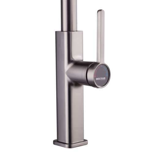 Змішувач для кухні з висувним виливом Mixxus Premium HAMMER 014 GRAPHITE (MI6955) - 3