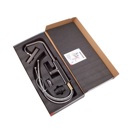 Змішувач для кухні з висувним виливом Mixxus Premium HAMMER 014 GRAPHITE (MI6955) - 7