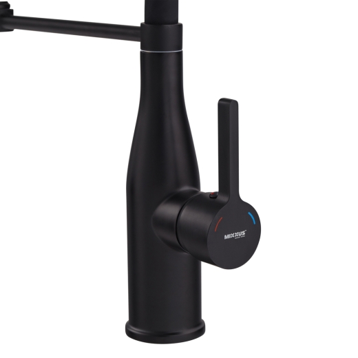 Змішувач для кухні Mixxus Premium Summer 017 BLACK REFL.BLACK (MI6961) - 3