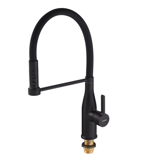 Змішувач для кухні Mixxus Premium Summer 017 BLACK REFL.BLACK (MI6961) - 4