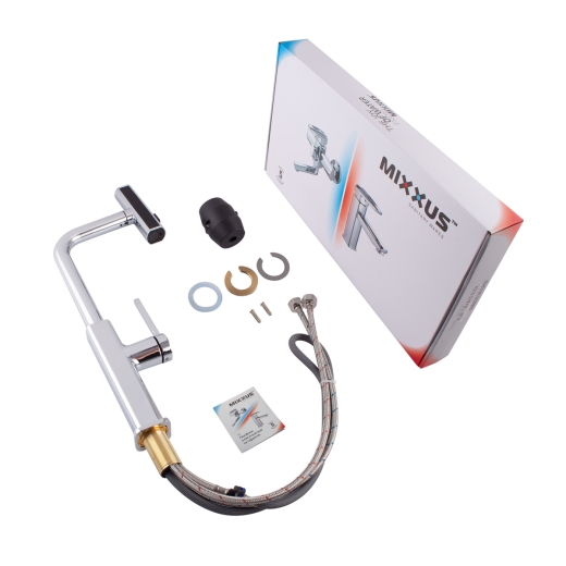 Змішувач для кухні з висувним виливом Mixxus Premium HAMMER 014 (MI6953) - 8