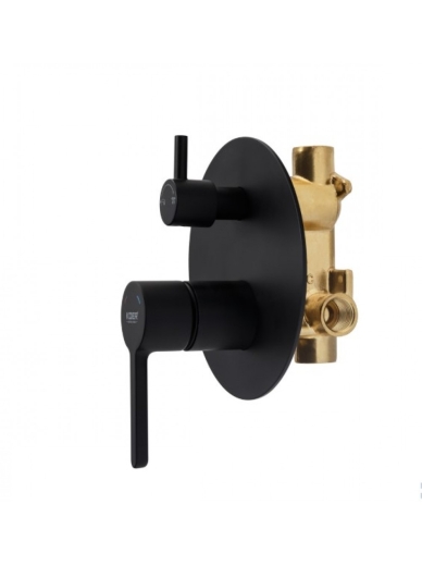 Душова система вбудована Koer KB-66029-05 тропічний душ, чорна (KR5492) - 3