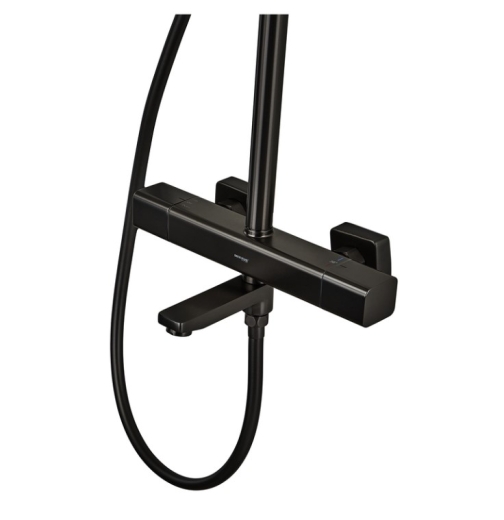 Душова колона Mixxus Premium VIRGO 009-J BLACK з термостатичним змішувачем,3 функції (MI6646) - 3