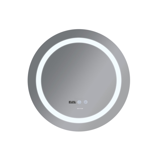 Зеркало Mixxus PLAIN MC02-80 с Led Touch, Anti-fog, димером, регулятором яркости, часами (MI6931) - 3