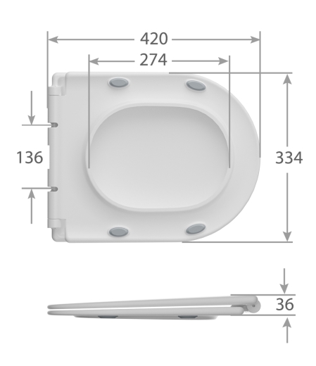 Унітаз-компакт Mixxus BEVEL-0407-T1 630х350х795mm, система змиву TORNADO 1.0 (MI6690) - 19
