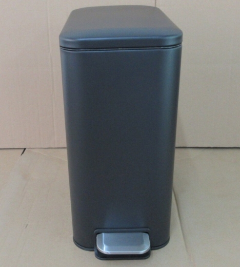 Мусорное ведро с плавным закрытием прямоугольное Mixxus Diverse-TC0312 Black 12л цвет черный (MI7091) - 2