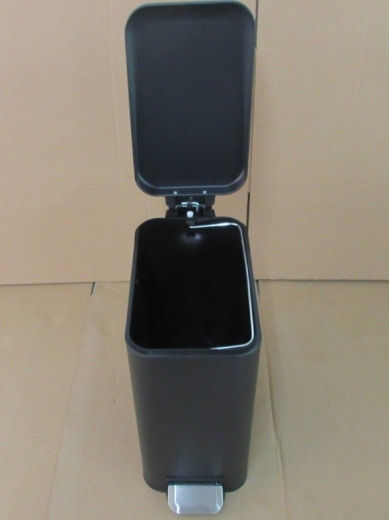 Мусорное ведро с плавным закрытием прямоугольное Mixxus Diverse-TC0312 Black 12л цвет черный (MI7091) - 3