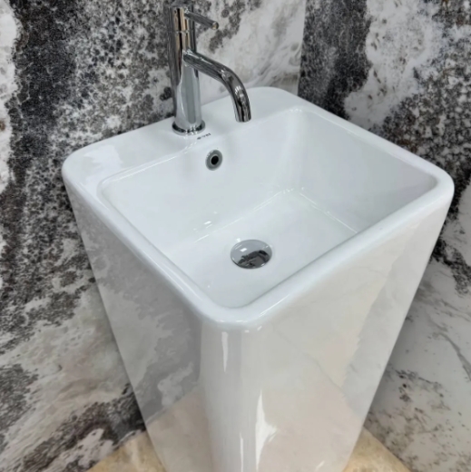 Умивальник (раковина) VBI CALIATO WHITE підлоговий VBI-019029 - 3