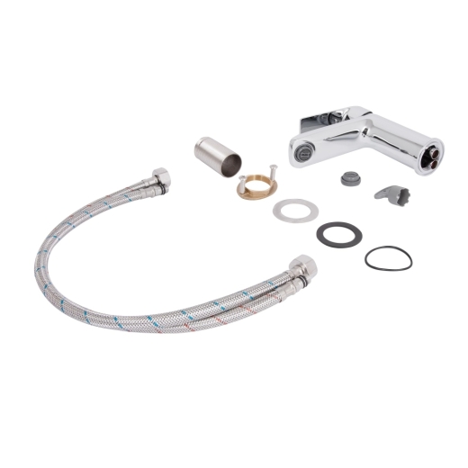 Змішувач для раковини низький Qtap Aries, Chrome k35 (QTARI270CRM45557) - 5