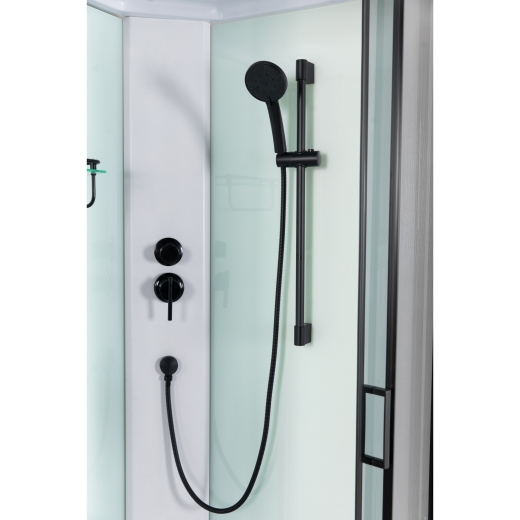 Душовий бокс Vivia Andi Black - HL 90х90х215 см мілкий піддон (А0058299) - 4