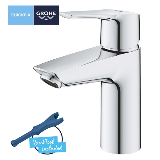 Змішувач для раковини Grohe QuickFix Start S-Size 23550002 з донним клапаном (CV030579) - 6