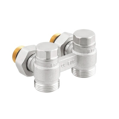 Вузол нижнього підключення радіатора кутовий Raftec 1/2"х3/4" HRKA11 (RAF80031) - 2