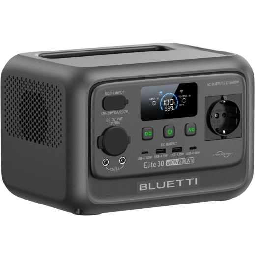 Зарядна станція Bluetti Elite 30 V2, 600 Вт, 288 Вт/год, електростанція для дому, ДБЖ, UPS (EL30V2) - 3