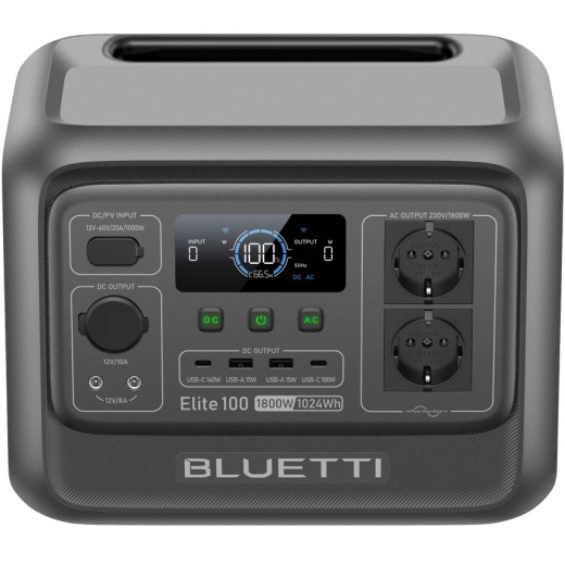 Зарядна станція Bluetti Elite 100 V2, 1800 Вт, 1024 Вт*год електростанція для дому, UPS, ДБЖ, EU (EL100V2) - 4