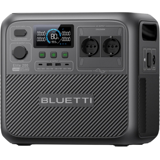 Зарядна станція Bluetti Elite 200 V2, 2600 Вт, 2073 Вт*год, електростанція для дому, UPS, ДБЖ, EU (EL200V2) - 3