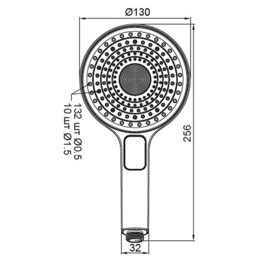 Лійка для душу KOER KP-0403-03 (KR4995) - 2