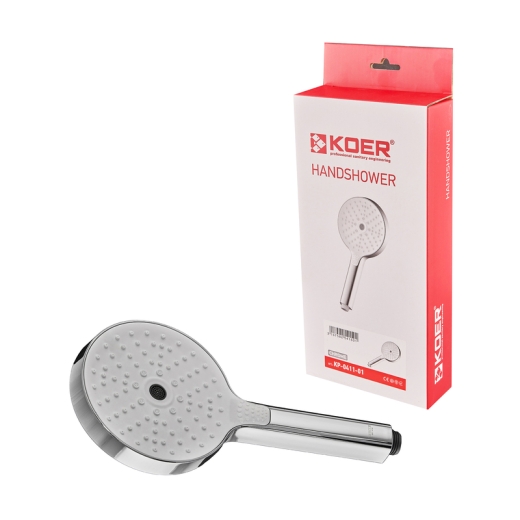 Лійка для душу KOER KP-0411-01 3 функції ХРОМ (KR5415) - 4