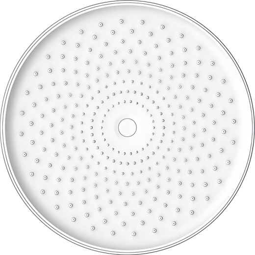Лійка для душу стельова KOER KP-0413-01-OH 250 мм ХРОМ (KR5417) - 3