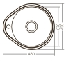 Мийка кухонна ZERIX Z4843-08-180MD micro decor (ZS0568) - 4