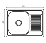 Мийка кухонна ZERIX Z5848-08-180MD micro decor (ZS0571) - 3