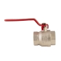 Кран кульовий Koer KR.214 - 2-1/2" FF ГГР, ручка "важіль" червона (KR4950) - 3