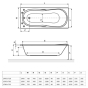 Ванна Excellent Sekwana 1600х700 WAEX.SEK16WH - 2