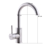 Смеситель для кухни Zerix SUS-001 ZX3120 - 2