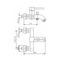 Смеситель для ванны EMMEVI PIPER NS45001 - 2
