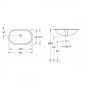 Умивальник овальний Villeroy & Boch O. Novo 41625001 - 3