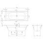 Ванна Villeroy&Boch Targa Style 170x75 UBA170FRA2V-01 - 2