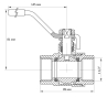 Кран кульовий KOER 1 1/2" ГГР (KR.214) (KR0021) - 5