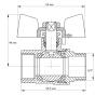 Кран кульовий KOER 3/4" ГШБ (KR.218.W) білий (KR0183) - 5