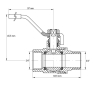 Кран кульовий KOER 3/4" ГШР ГАЗ (KR.215.G) (KR0117) - 2