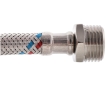 Гибкая подводка для смесителя (в нержавеющей оплетке) 1/2'' ГШ-030 см Zerix ZX1560 - 4