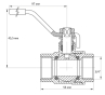 Кран кульовий KOER 3/4" ГГР (KR.214) (KR0042) - 5