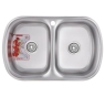Кухонна мийка ZERIX Z7749-08-180E (satin) (ZM0565) - 1