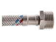 Гибкая подводка для смесителя (в нержавеющей оплетке) 1/2'' ГШ-120 см Zerix ZX1566 - 4