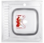 Кухонна мийка ZERIX Z6060R-06-160E (satin) (ZM0577) - 1
