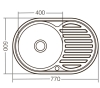 Кухонна мийка ZERIX Z7750-08-180D (decor) (ZX1597) - 4