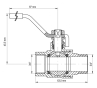 Кран кульовий KOER 3/4" ГШР (KR.215) (KR0044) - 5