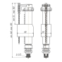 Наполнительный механизм для унитаза ANI Plast WC5510 - 2