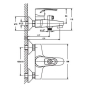 Смеситель для ванны Haiba Xide 009 Еuro HB0402 - 4