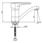 Змішувач для кухні HAIBA OPUS 555-15 CM HB0336 - 5