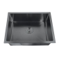 Мийка кухонна ZERIX ZH4843B-215 (3.0/1.0) PVD-BLACK із сушаркою для посуду (ZM5555) - 1