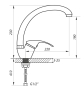 Смеситель для кухни ZERIX YUB 048 ZX2772 - 2
